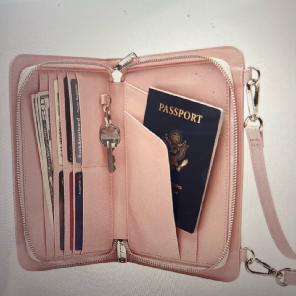 Chic Pink Women's Travel Clutch